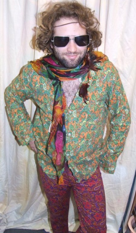 1960s Mens Hippie Costume | Bam Bam Costume Hire