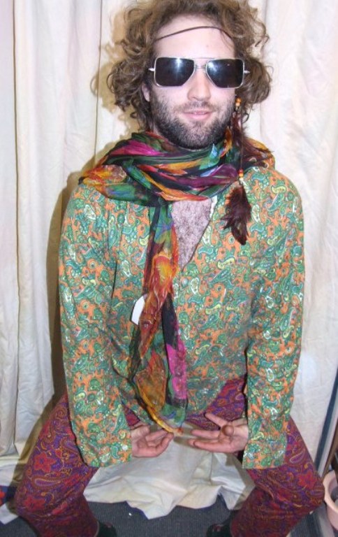 1960s Mens Hippie Costume | Bam Bam Costume Hire