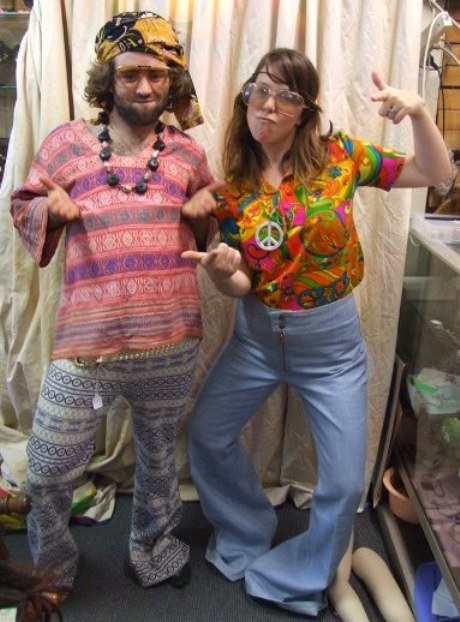 1960s Mens and Womens Hippie Costumes | Bam Bam Costume Hire